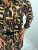 Robe léopard Clarisse Camel