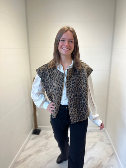 Gilet Léopard Louise