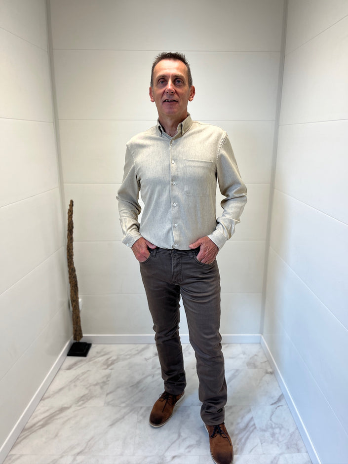 Pantalon taupe homme