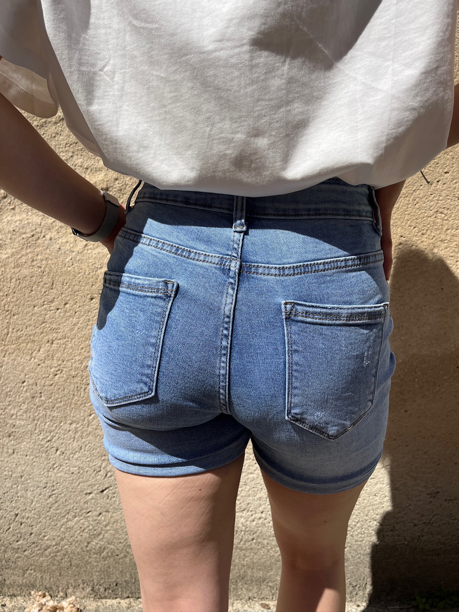 Short Sandy - Denim bleu