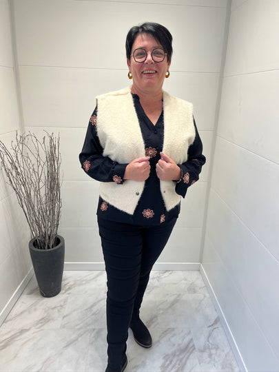 Gilet Clotilde Beige