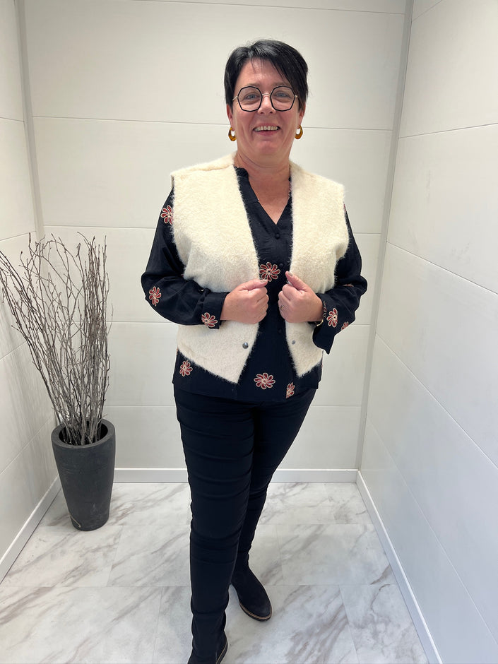 Gilet Clotilde Beige