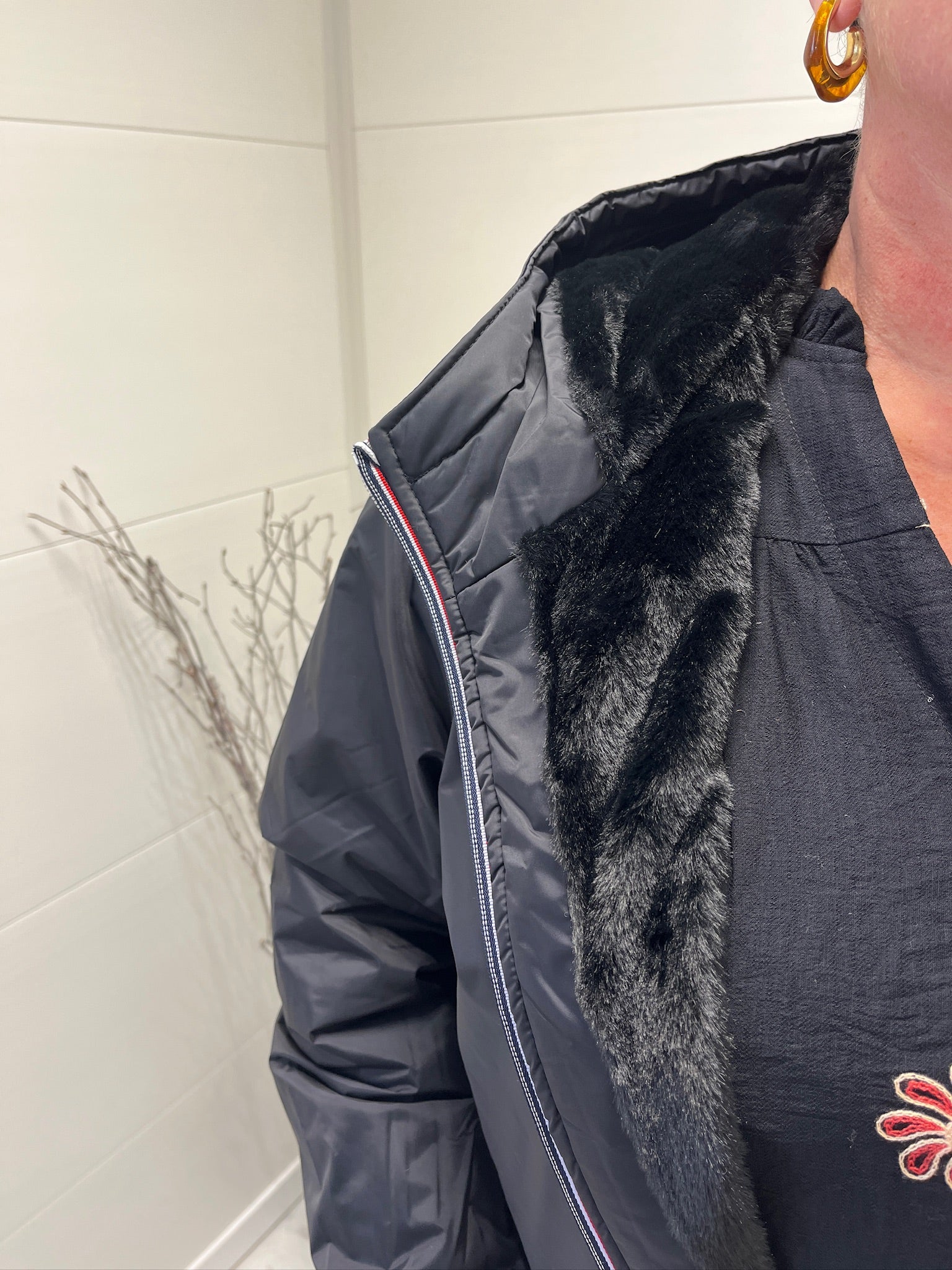 Imperméable long noir