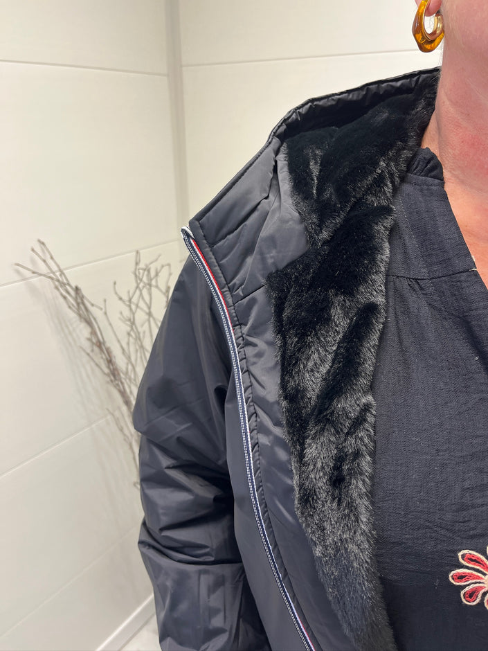 Imperméable long noir