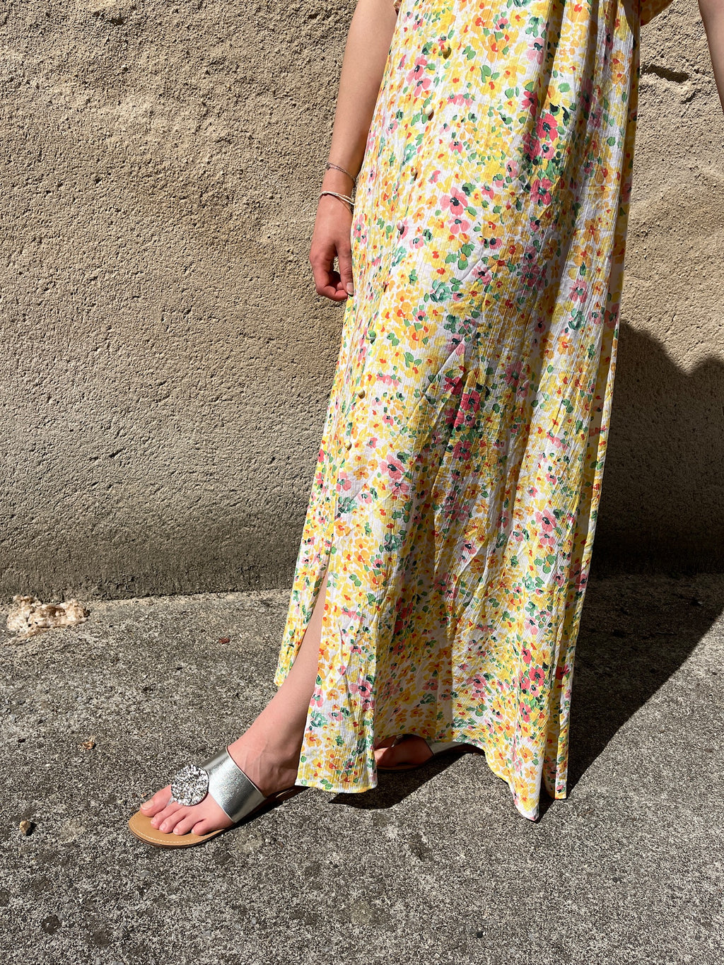 Robe longue Ombeline - Jaune