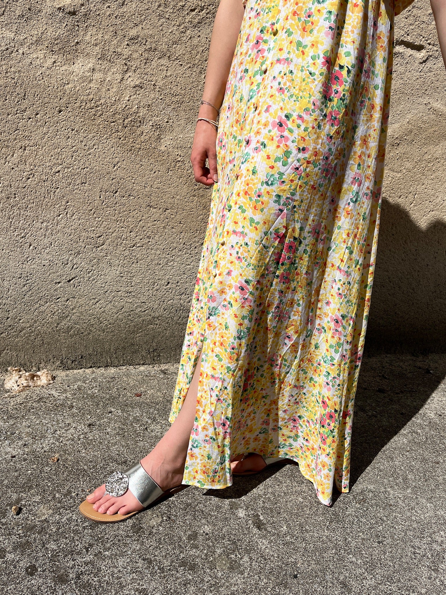 Robe longue Ombeline - Jaune