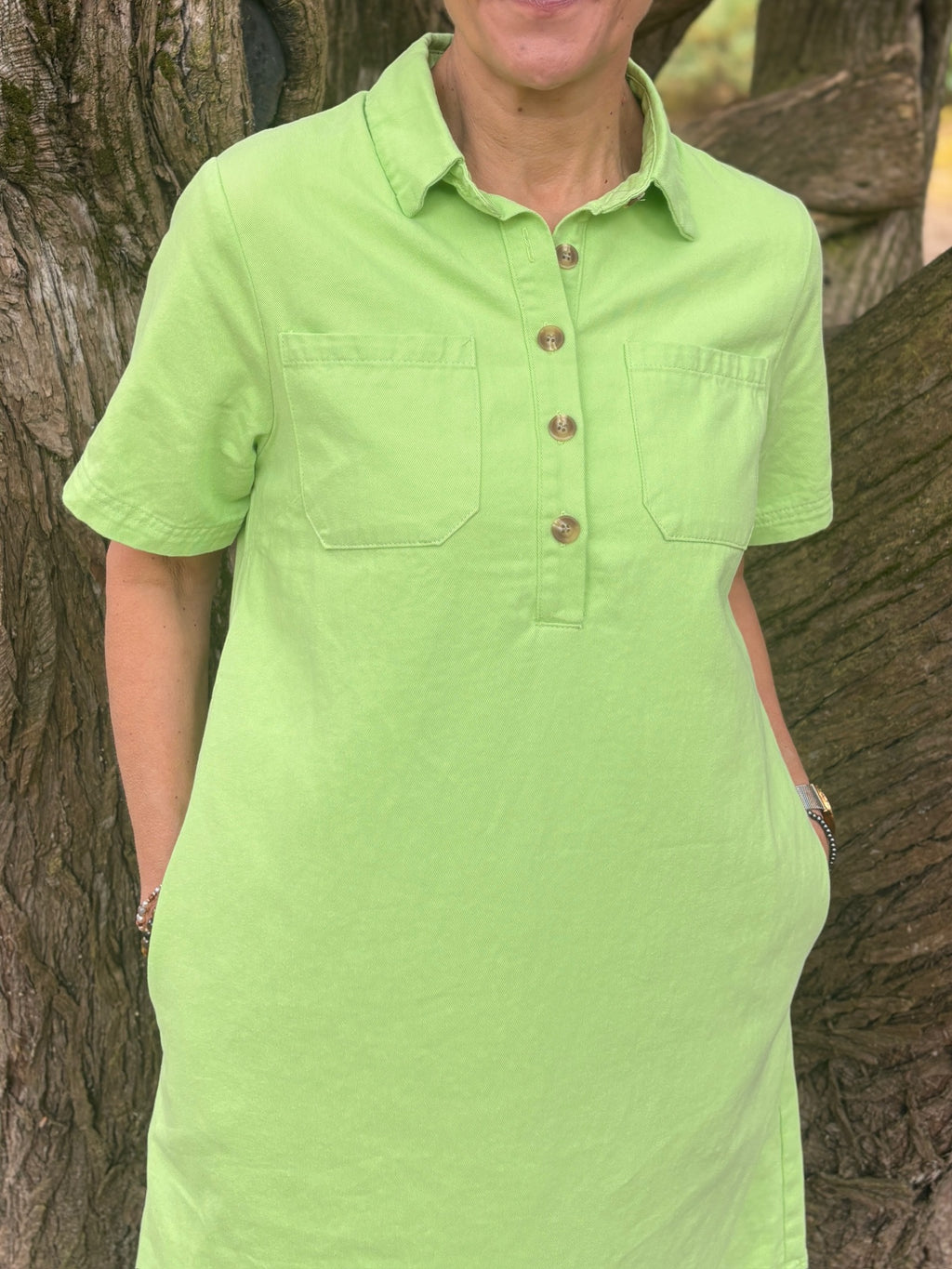 Robe courte Marion - Vert pomme