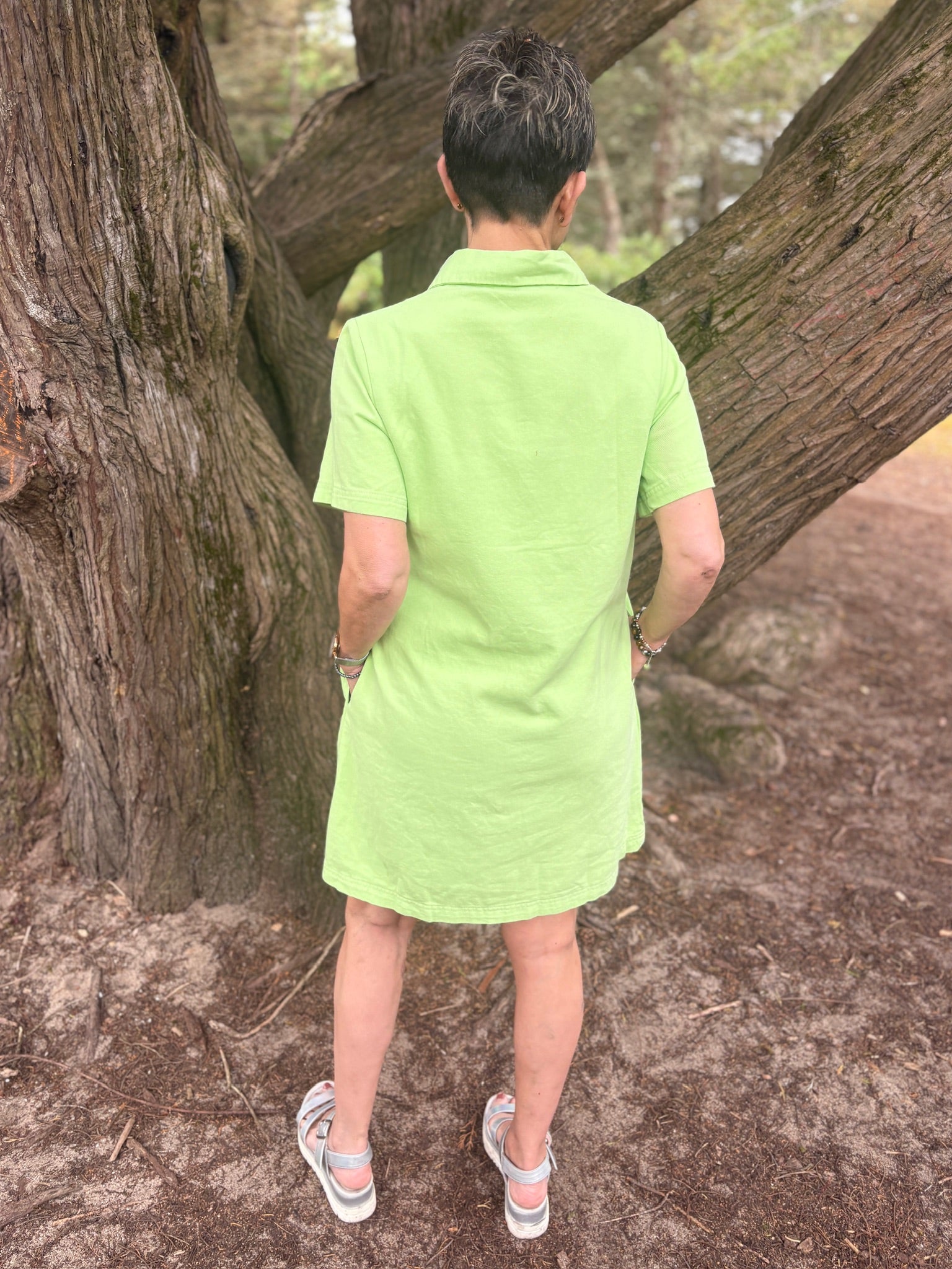 Robe courte Marion - Vert pomme