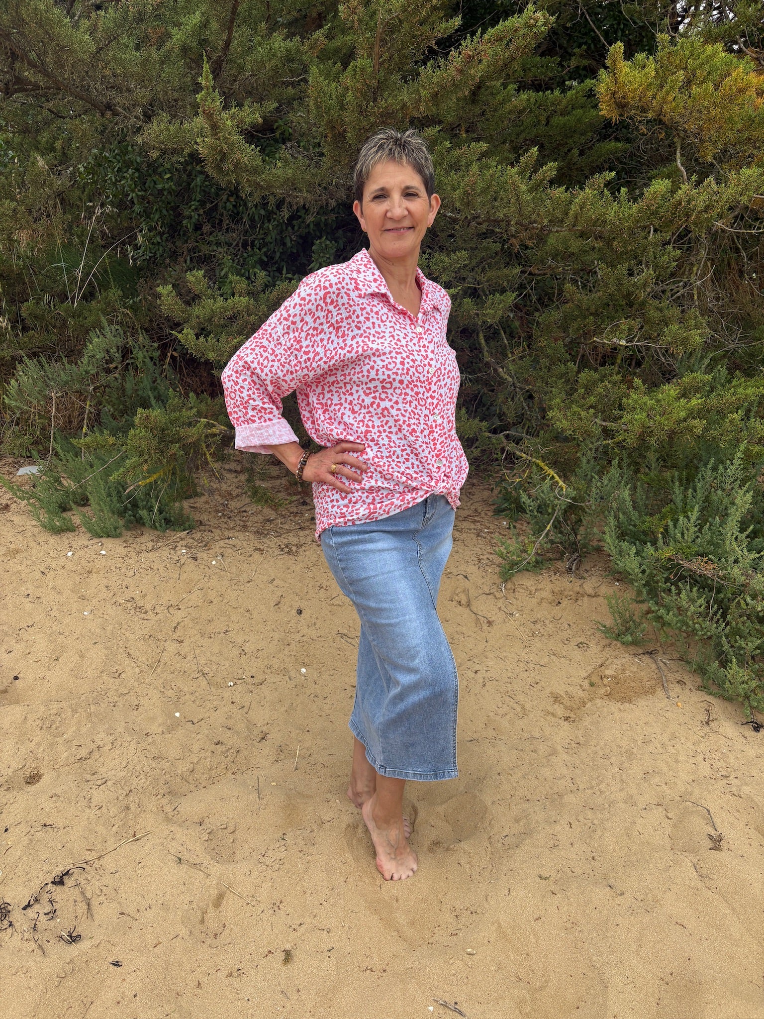 Jupe longue en jean