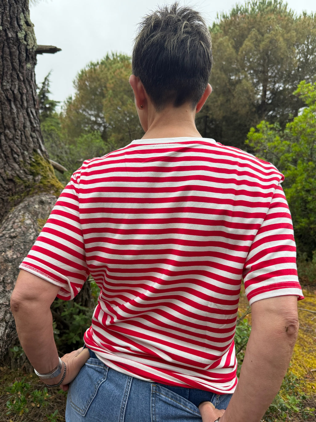 Tee-shirt Marinière - Rouge et Blanc