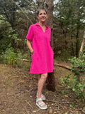 Robe courte Léna - Fuchsia
