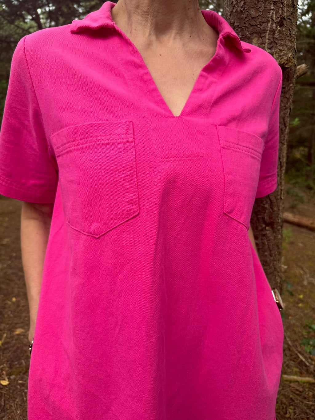 Robe courte Léna - Fuchsia