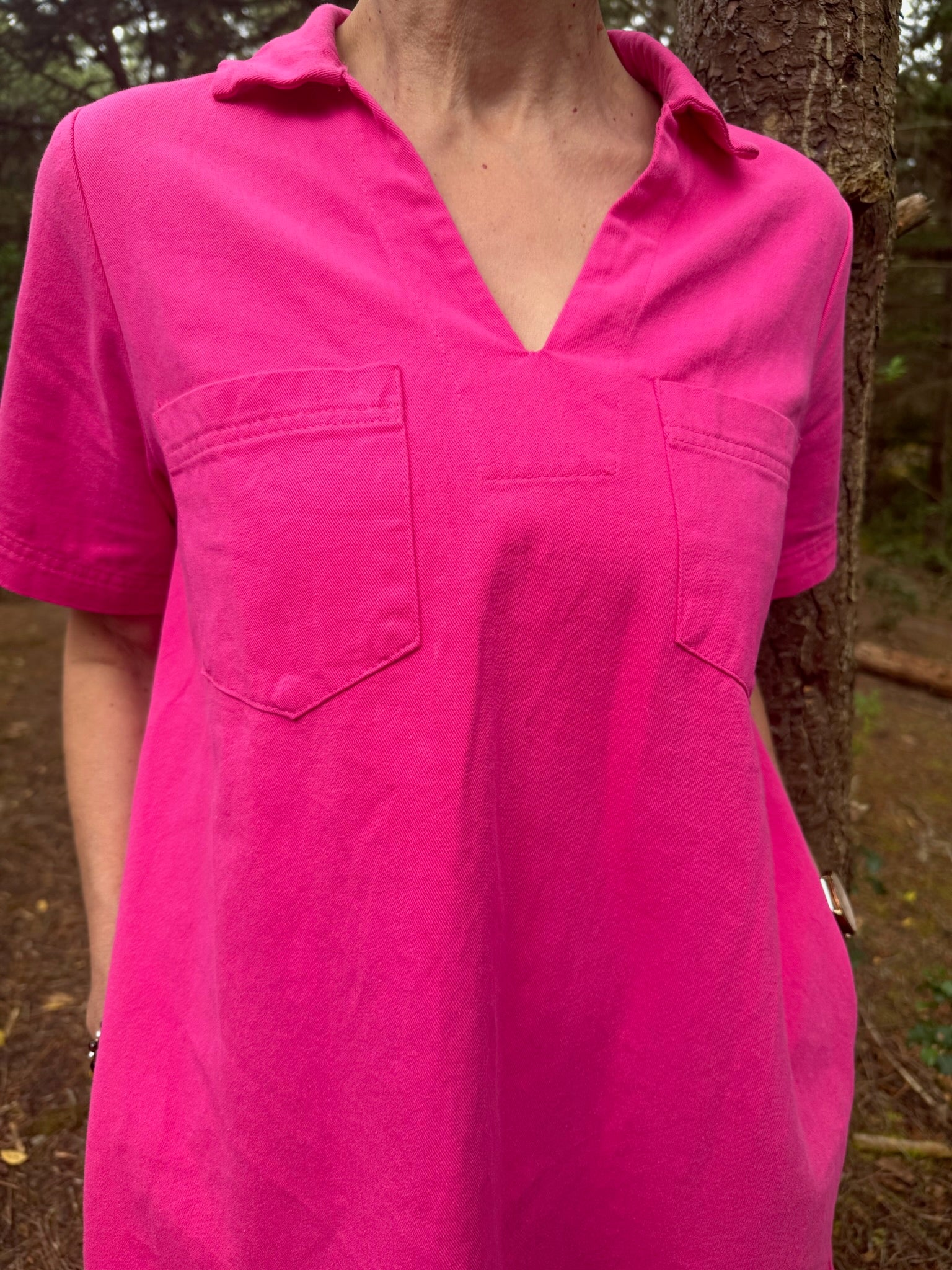 Robe courte Léna - Fuchsia