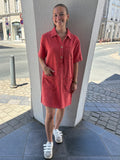 Robe courte Judith - Rouge