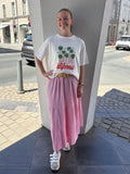 Jupe longue Aglaé - Rose pâle