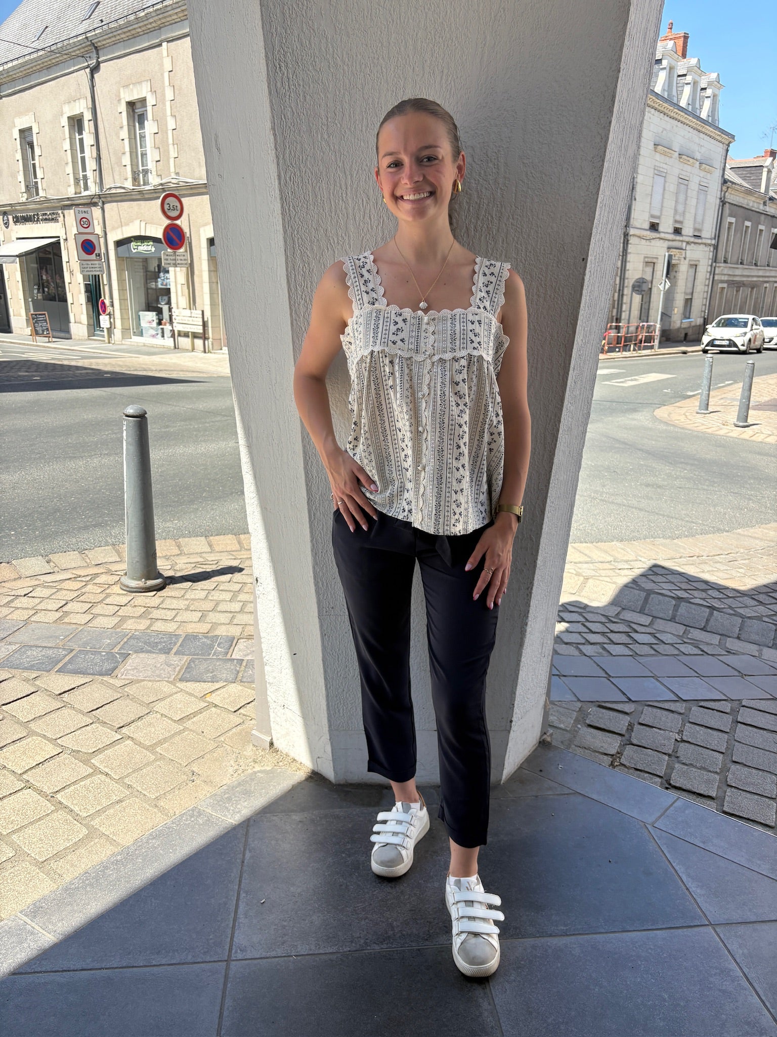 Pantalon fluide - Bleu Marine