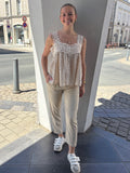 Pantalon fluide - Écru