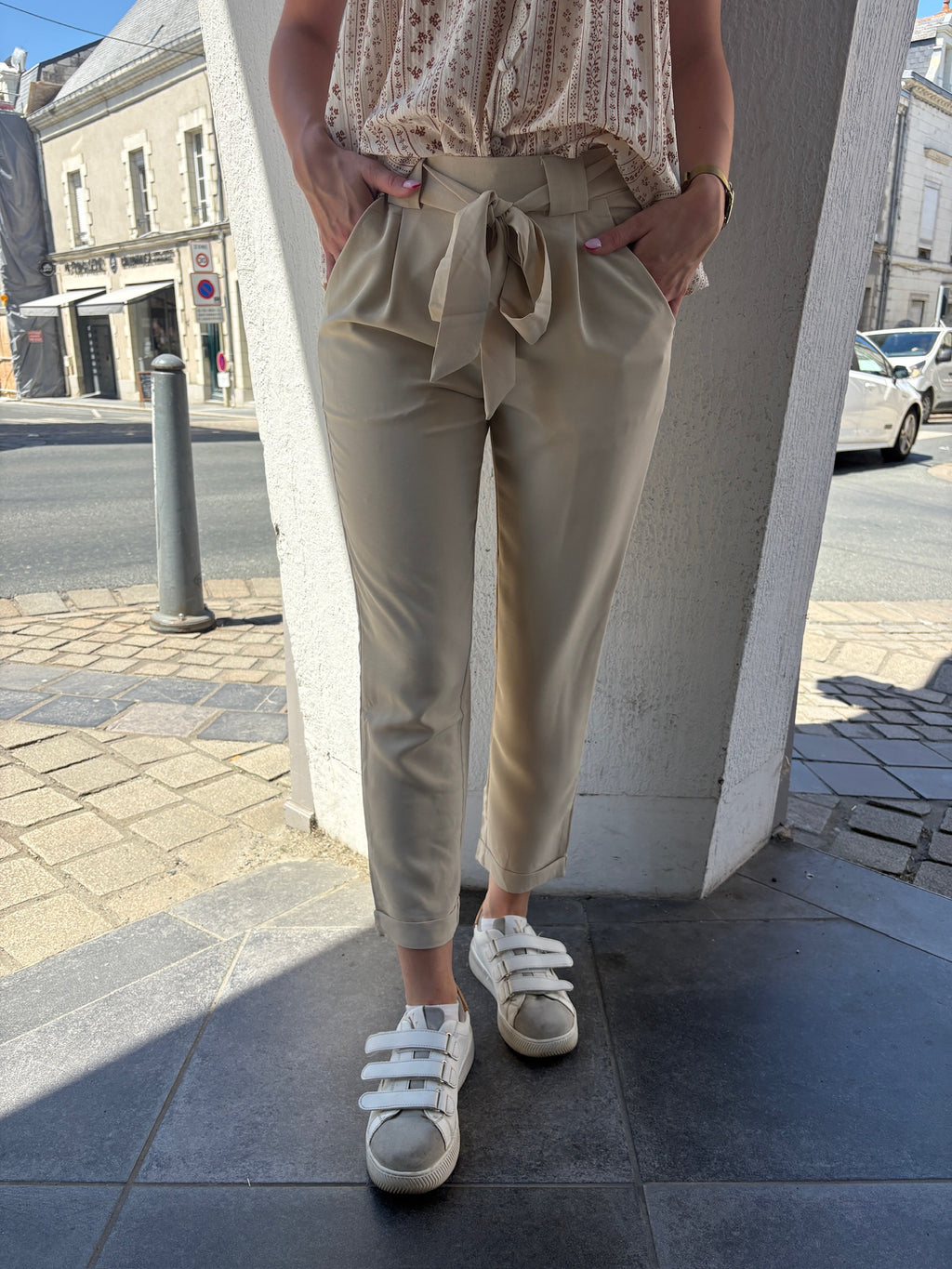 Pantalon fluide - Écru