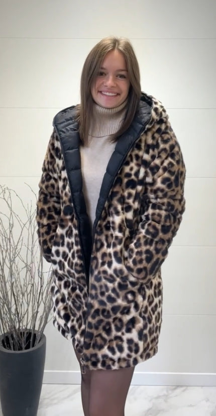 Manteau Cassandra léopard