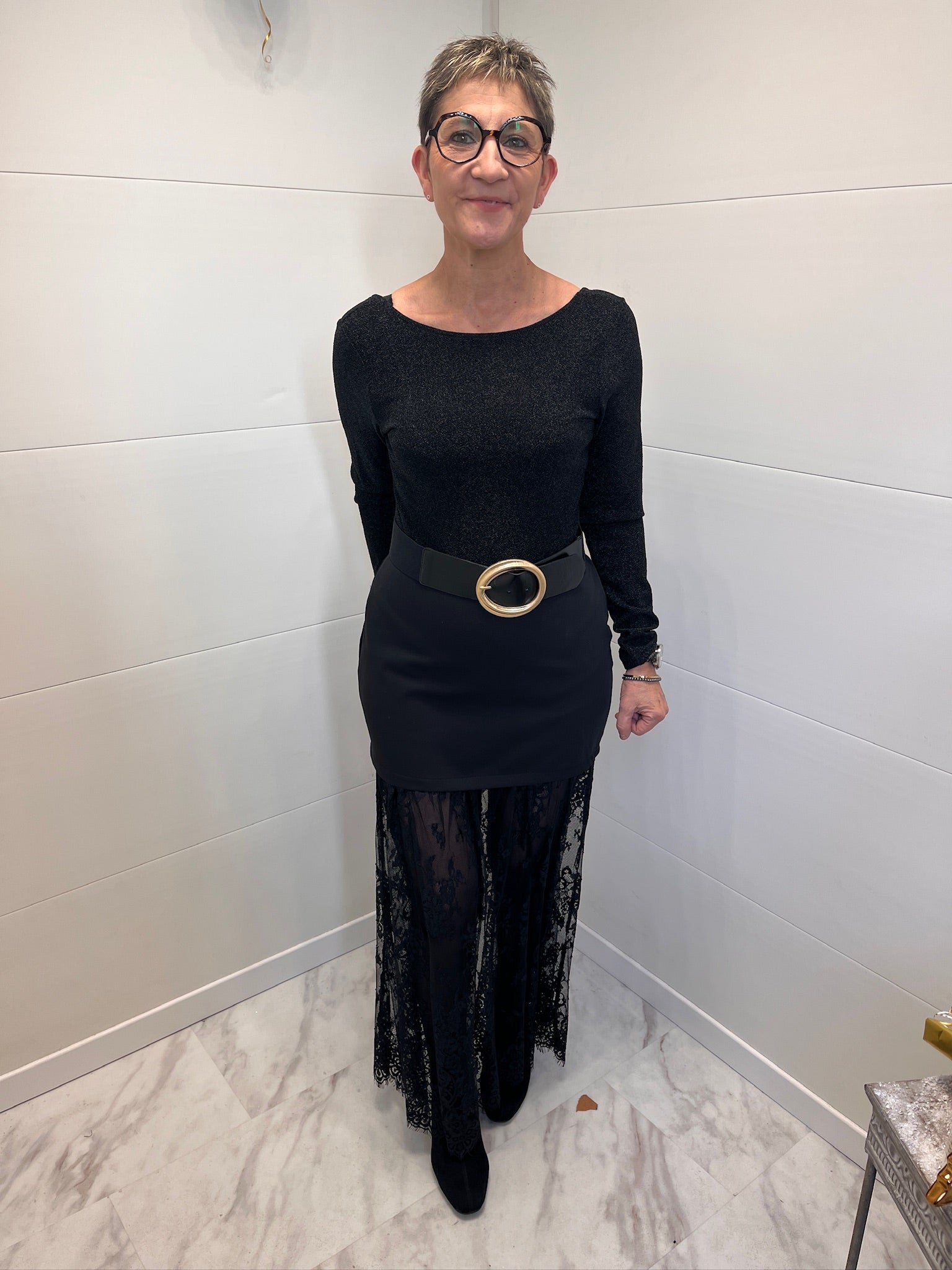 Jupe/short Clara longue à strass