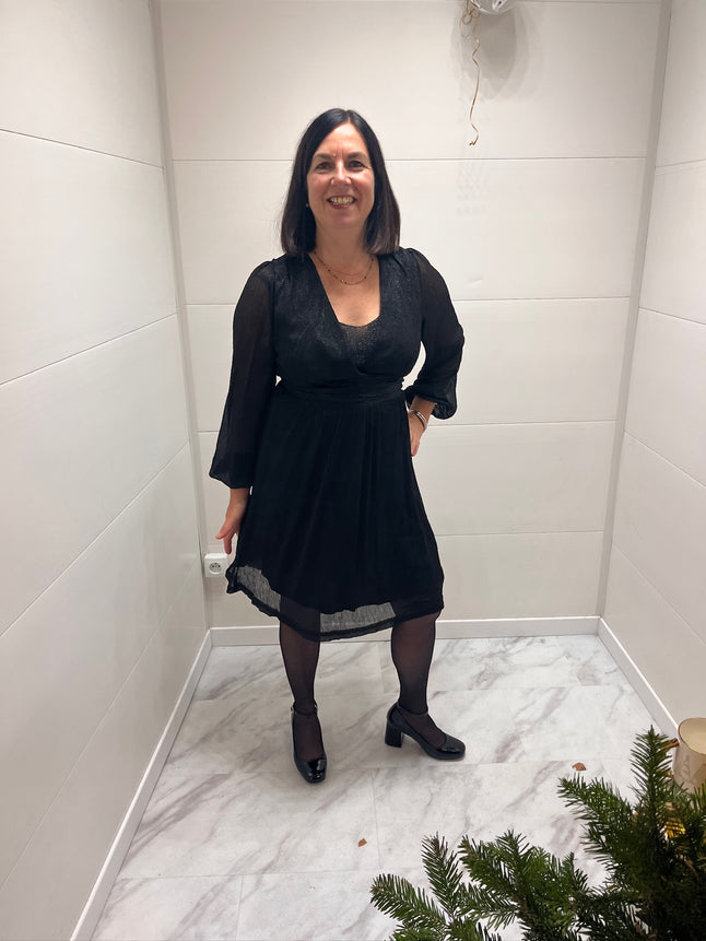 Robe courte Ombeline - Noire