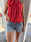 Short à broderie