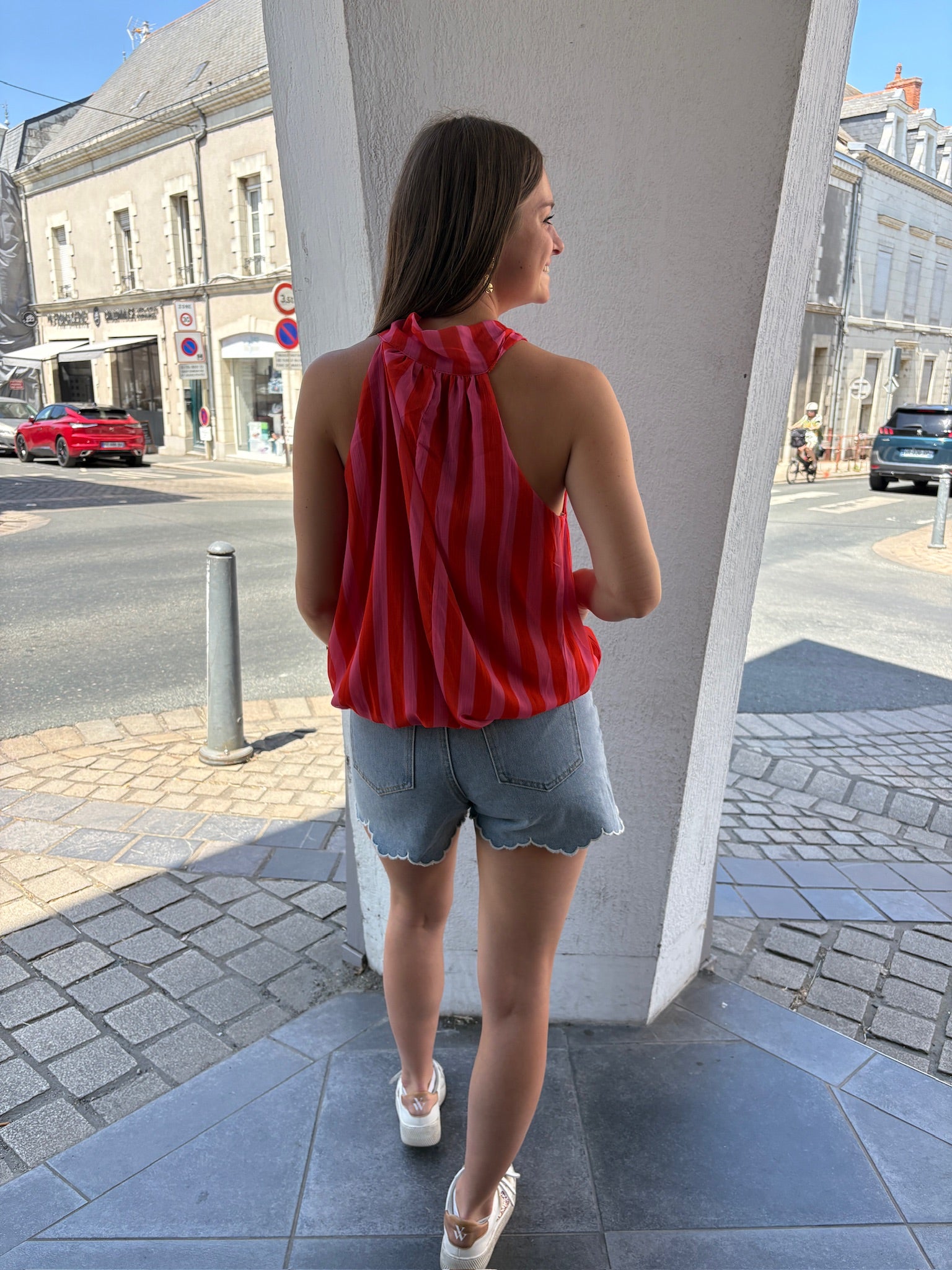Short à broderie