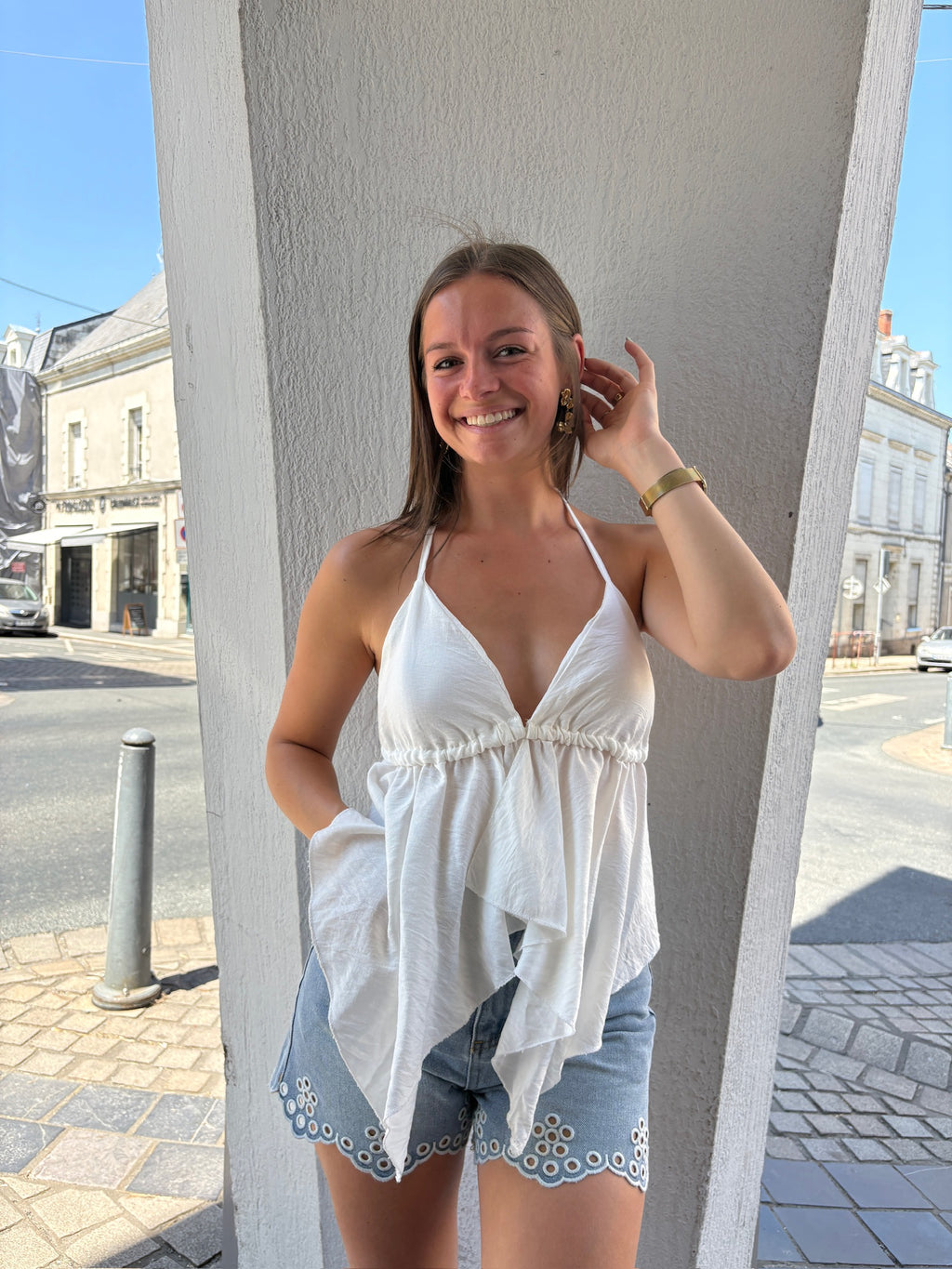 Top Elyane - Blanc