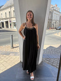 Robe longue Evanie - Noire