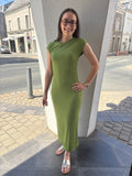Robe longue Agathe - Verte