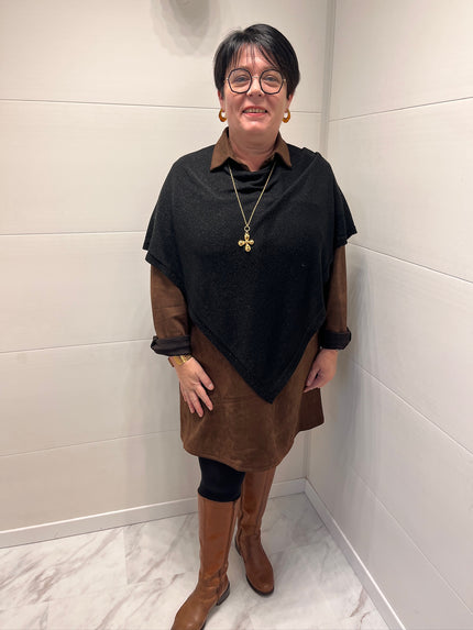 Poncho Romane - Noir