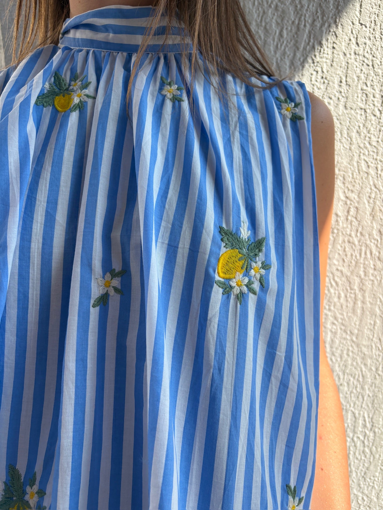 Top Milla - Bleu à rayures