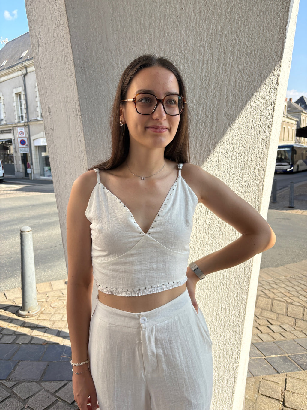 Top Dolorès - Écru