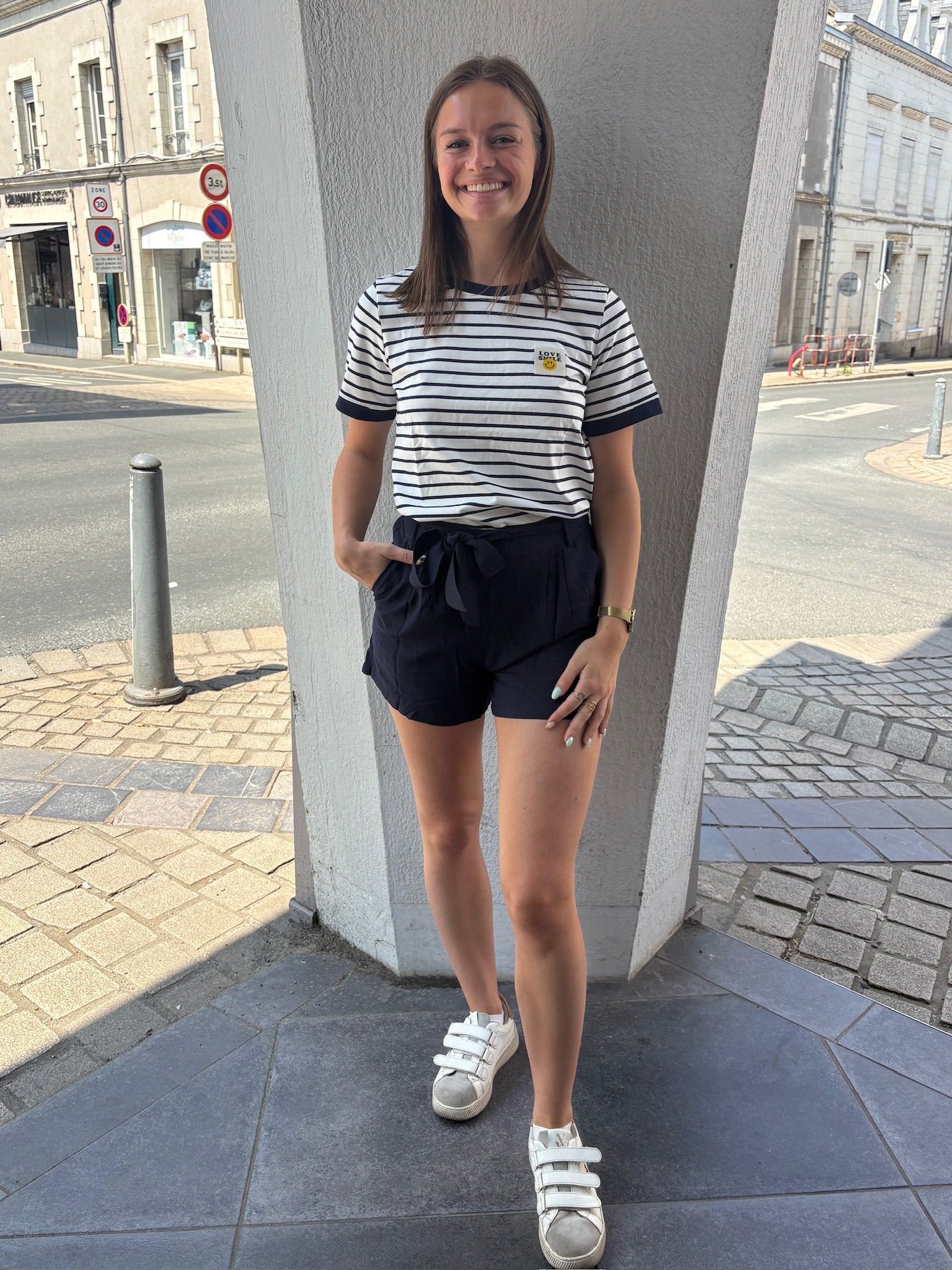 Tee-shirt Marinière - Marine et Blanc