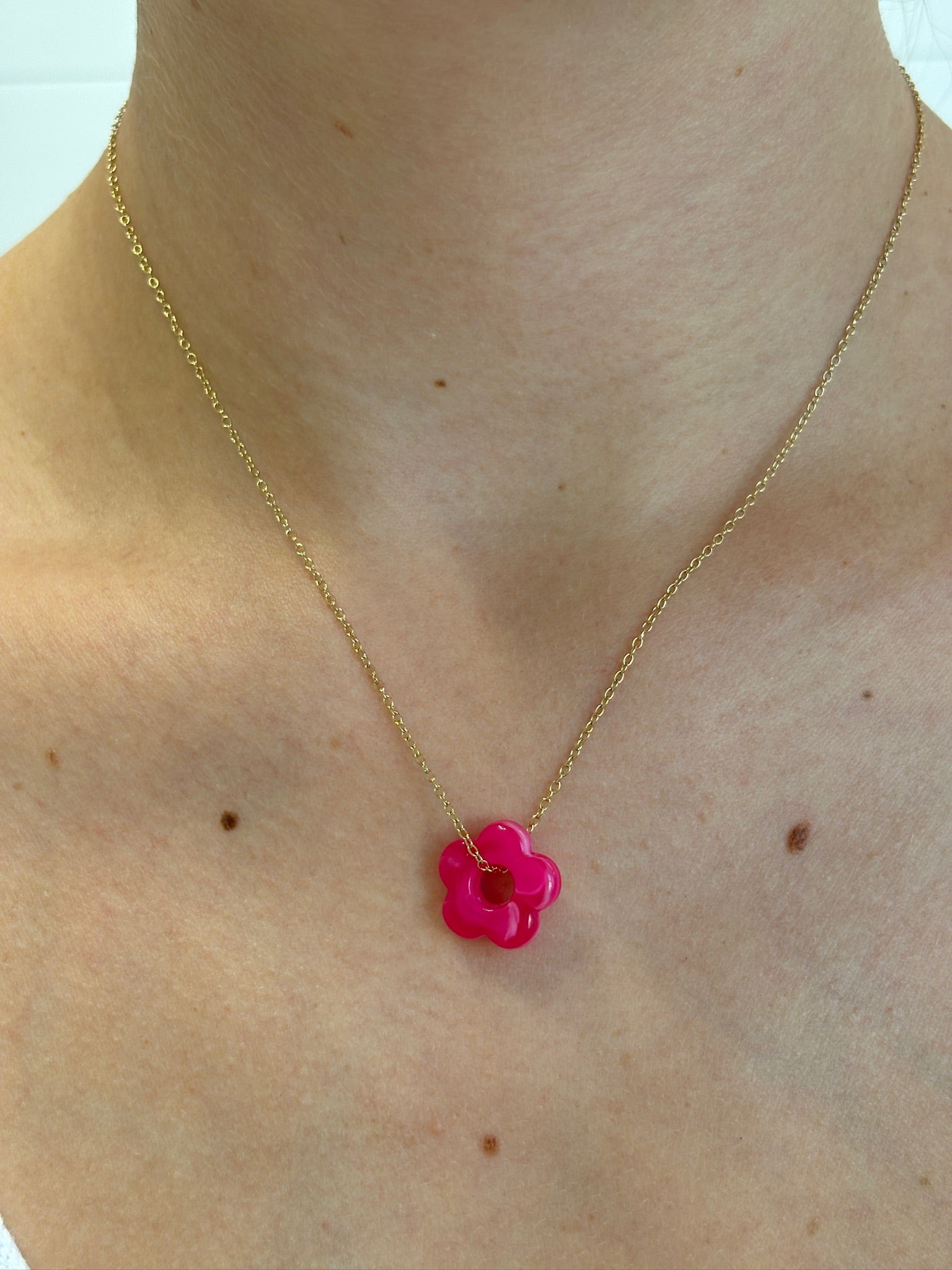 Collier Fleur - Rose