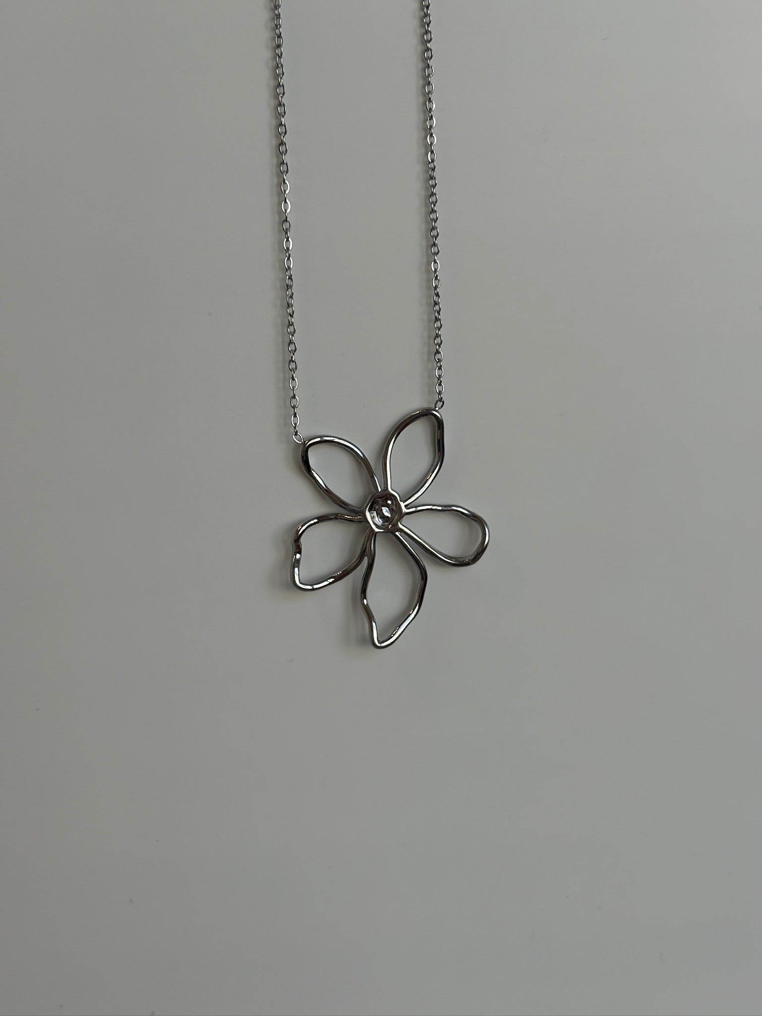 Collier Fleur - Argent