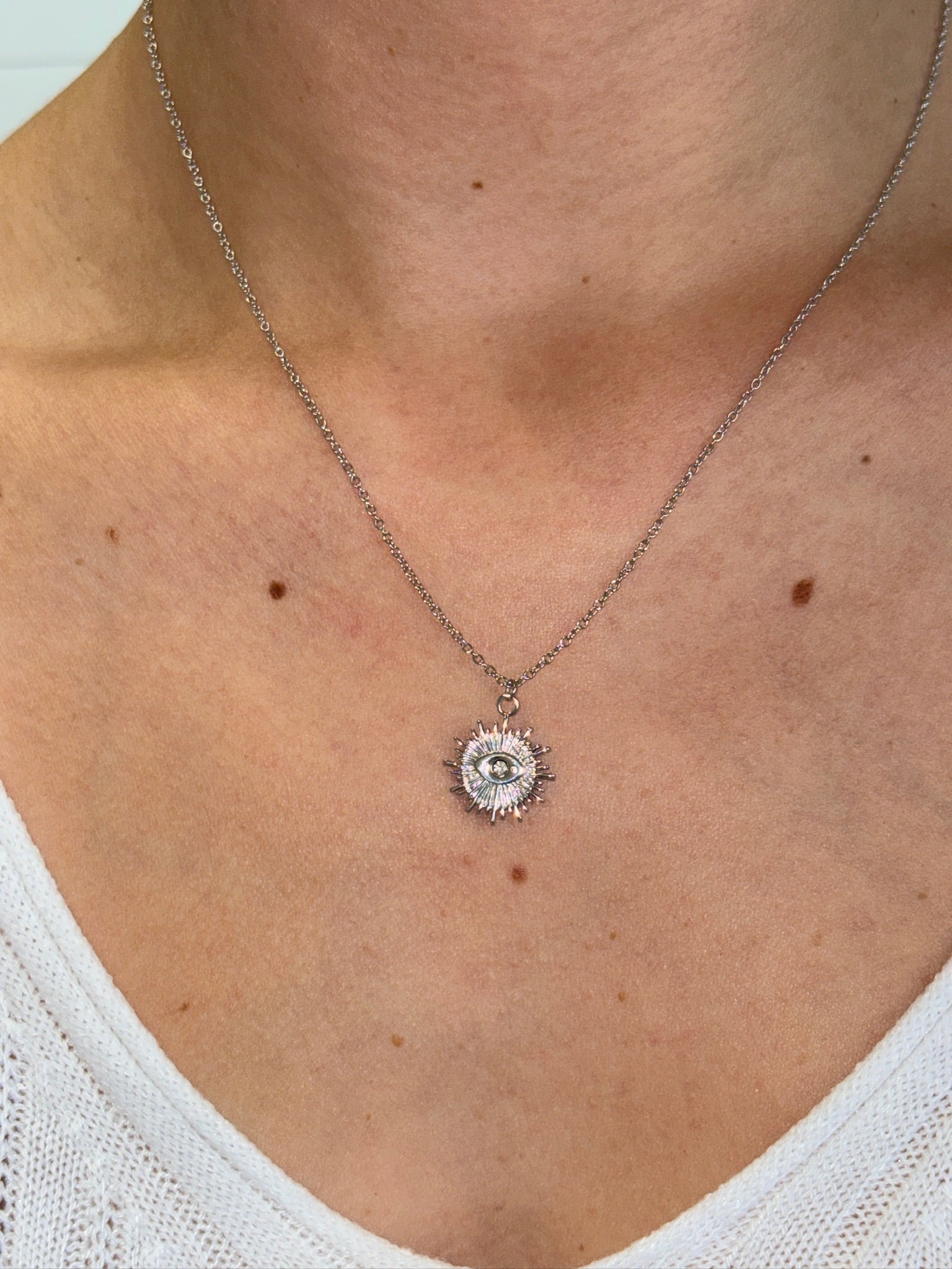 Collier Œil - Argent