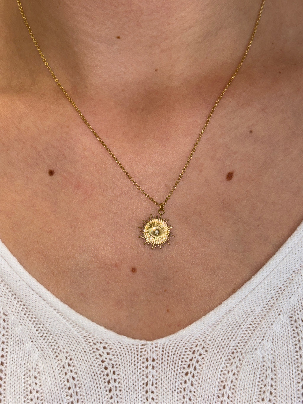 Collier Œil - Doré