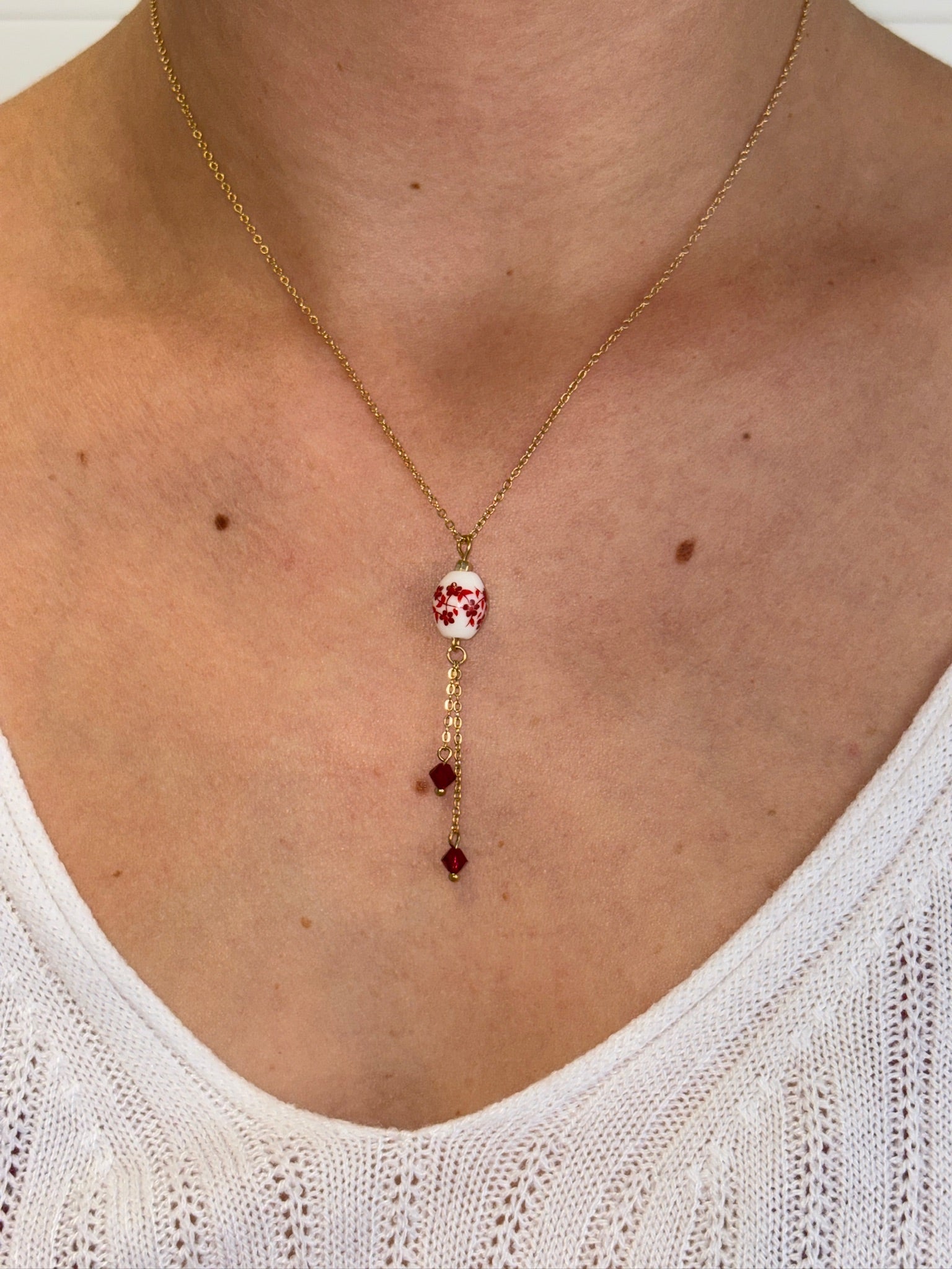 Collier Sixtine - Rouge