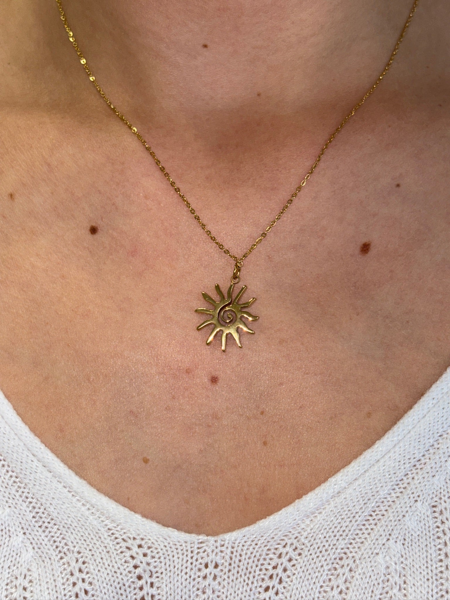 Collier Soleil - Doré