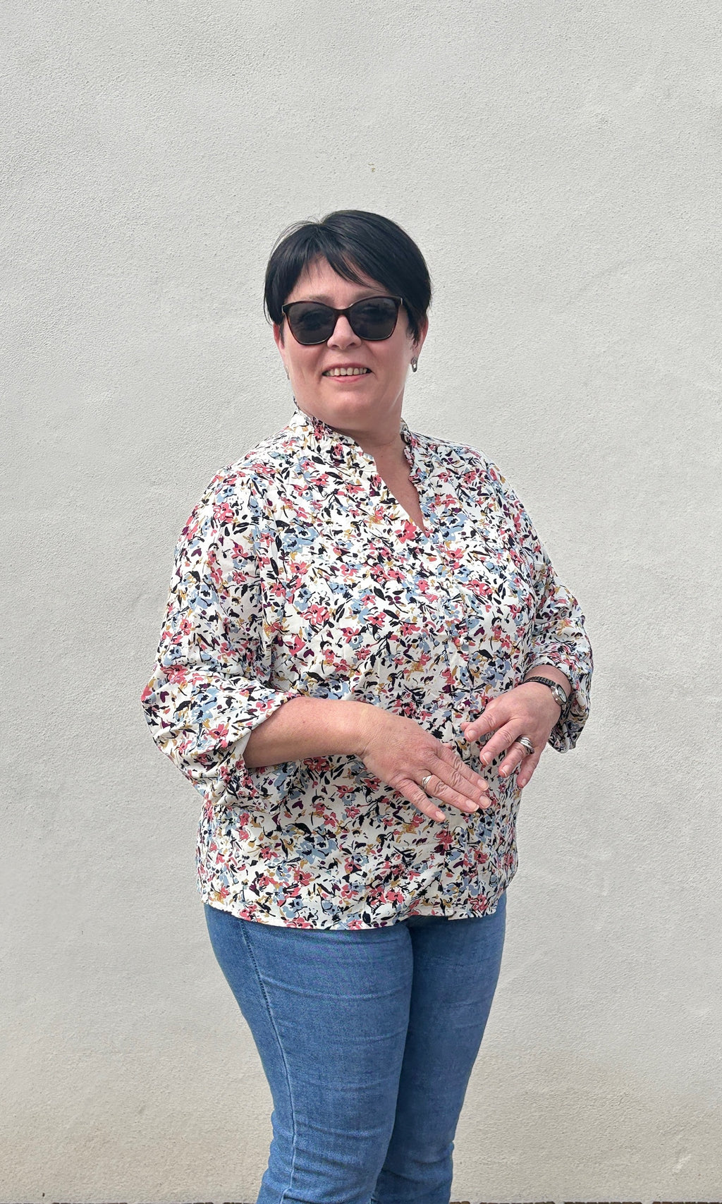 Blouse à fleurs