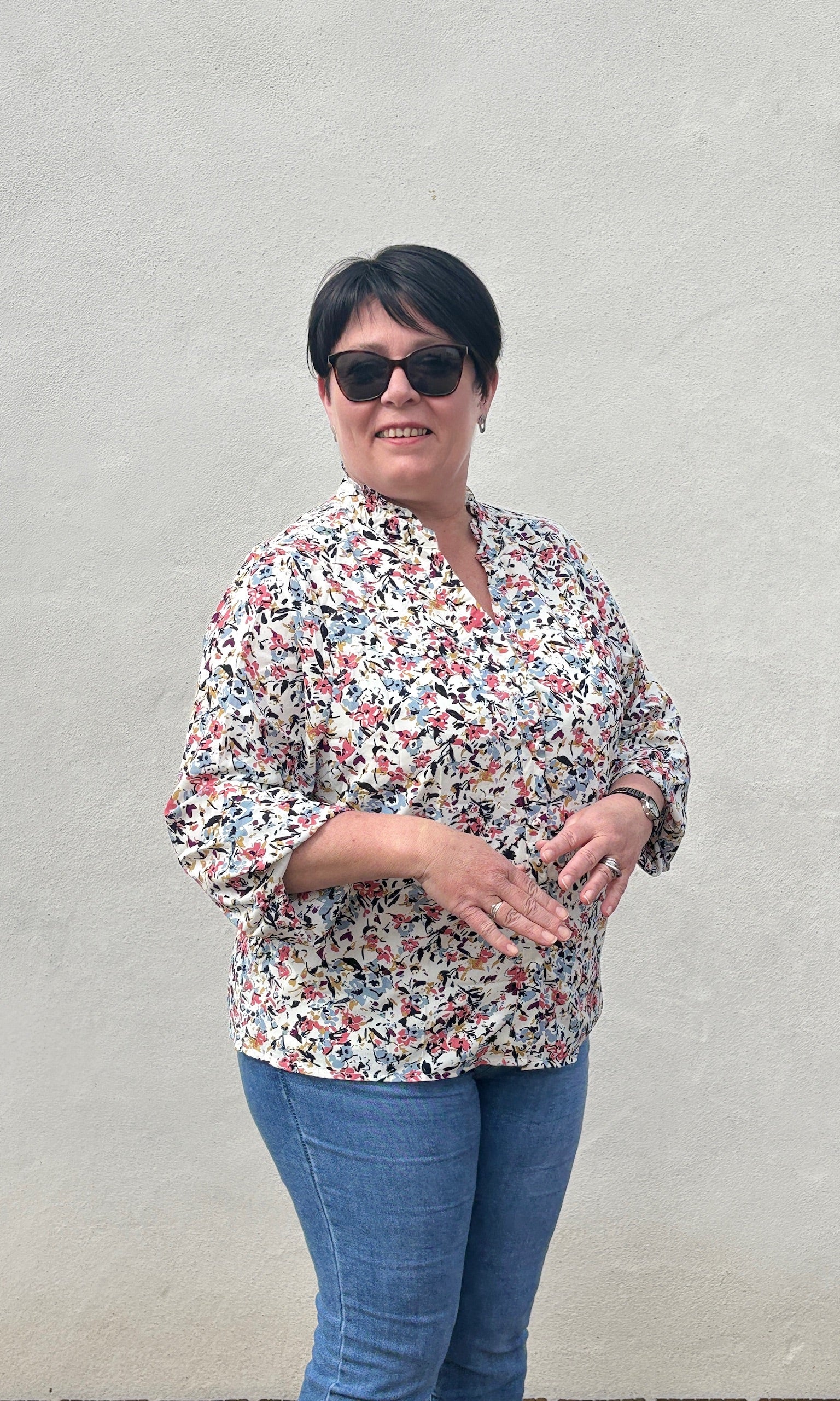Blouse à fleurs