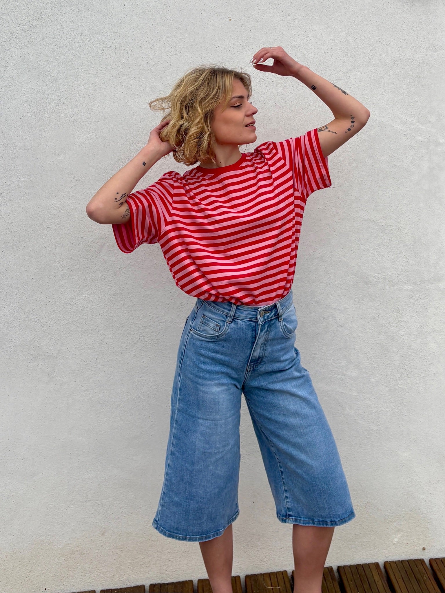 Tee-shirt Marinière - Rouge