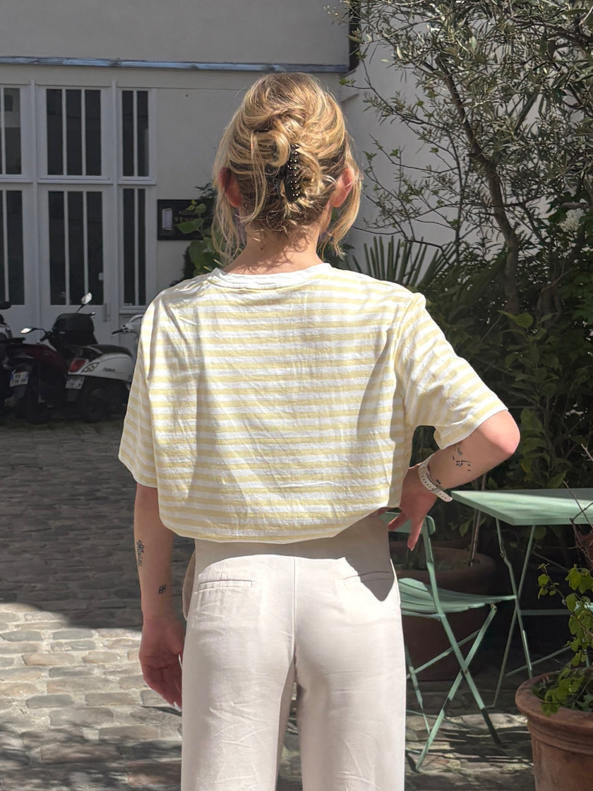 Tee-shirt Marinière - Jaune