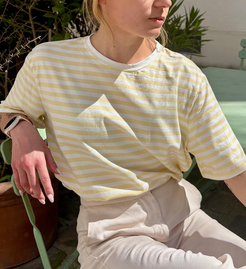 Tee-shirt Marinière - Jaune