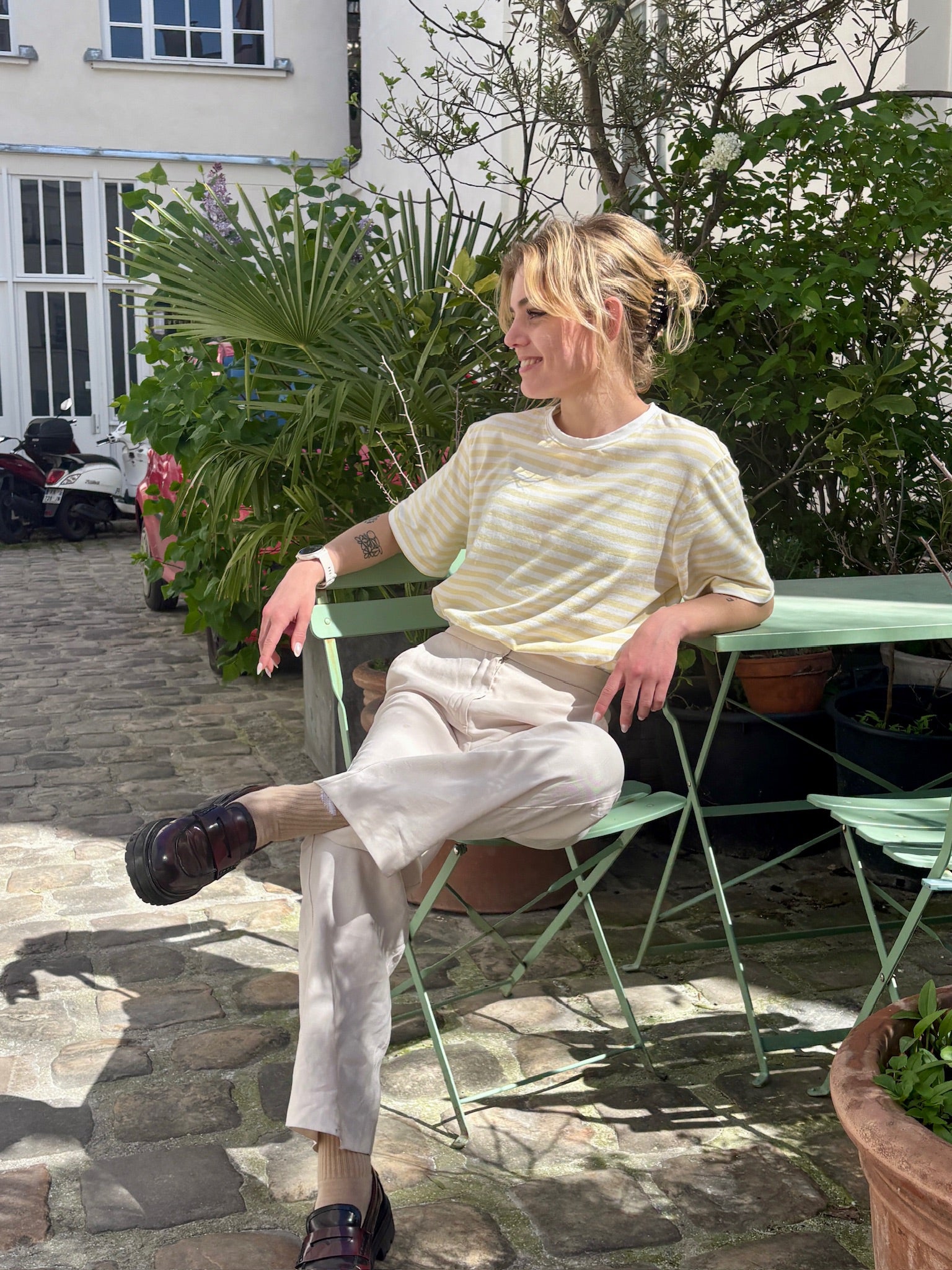 Tee-shirt Marinière - Jaune