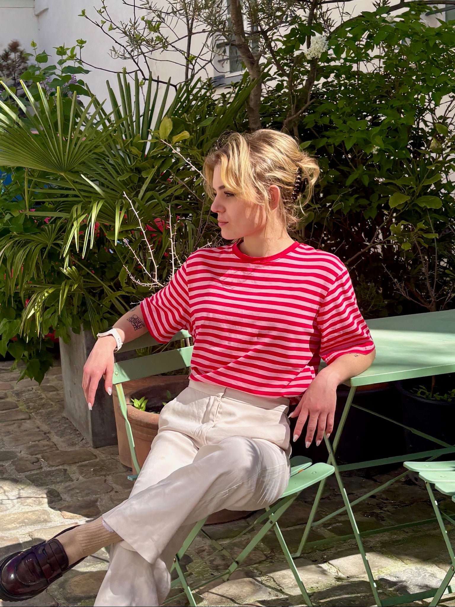 Tee-shirt Marinière - Rouge