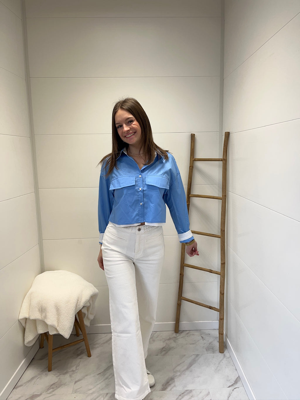 Chemise Mia - Bleue