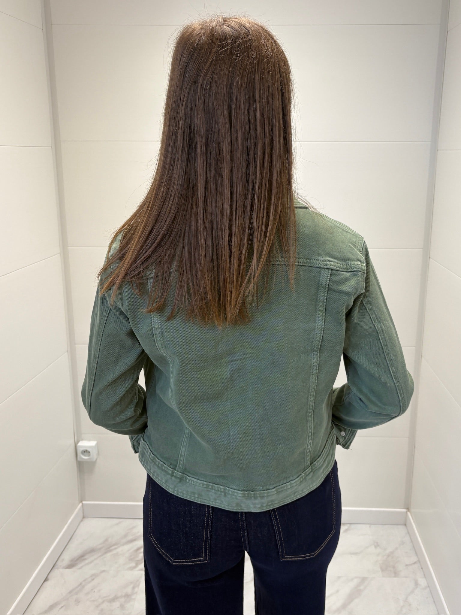 Veste en jean Anaé - Kaki