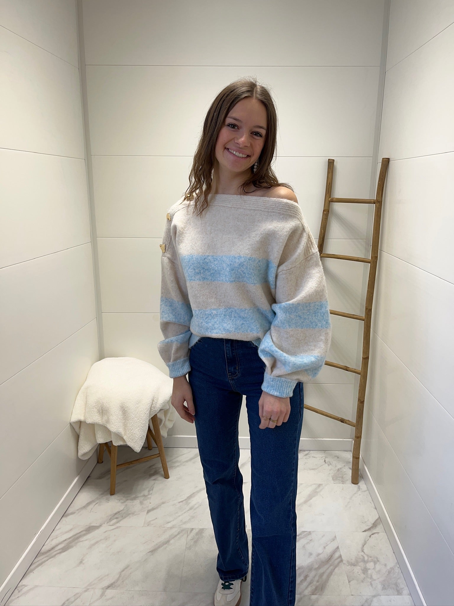 Pull Rosy - Bleu